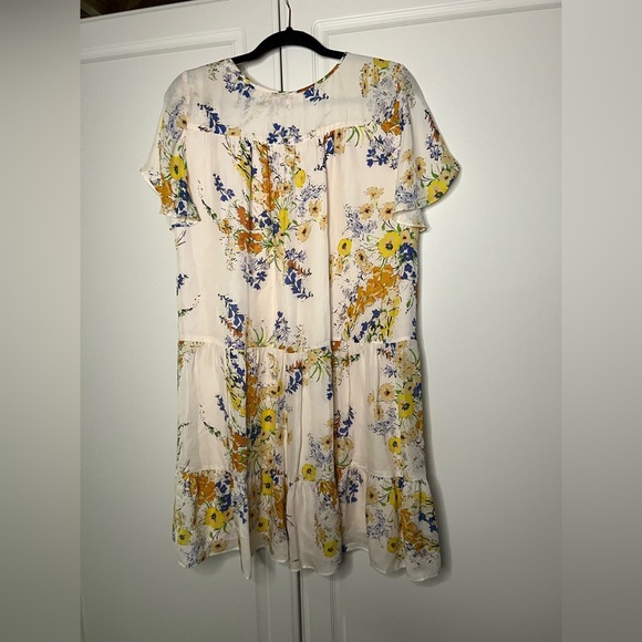 Parker Floral Tiered Silk Blend Dress - Picture 7 of 11